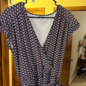 NWOT Express Maxi Dress with Cap Sleeves, Cinched Waist, Side Slit